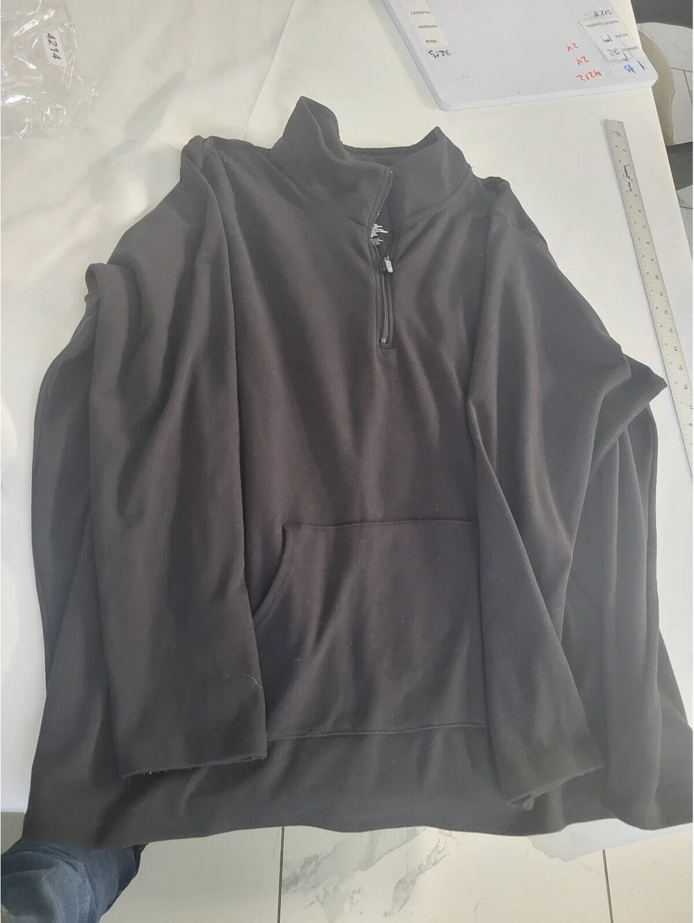 Torrid Happy Camper Black Half-Zip Pullover Sweatshirt Size 3